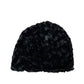 Black Fur Beanie