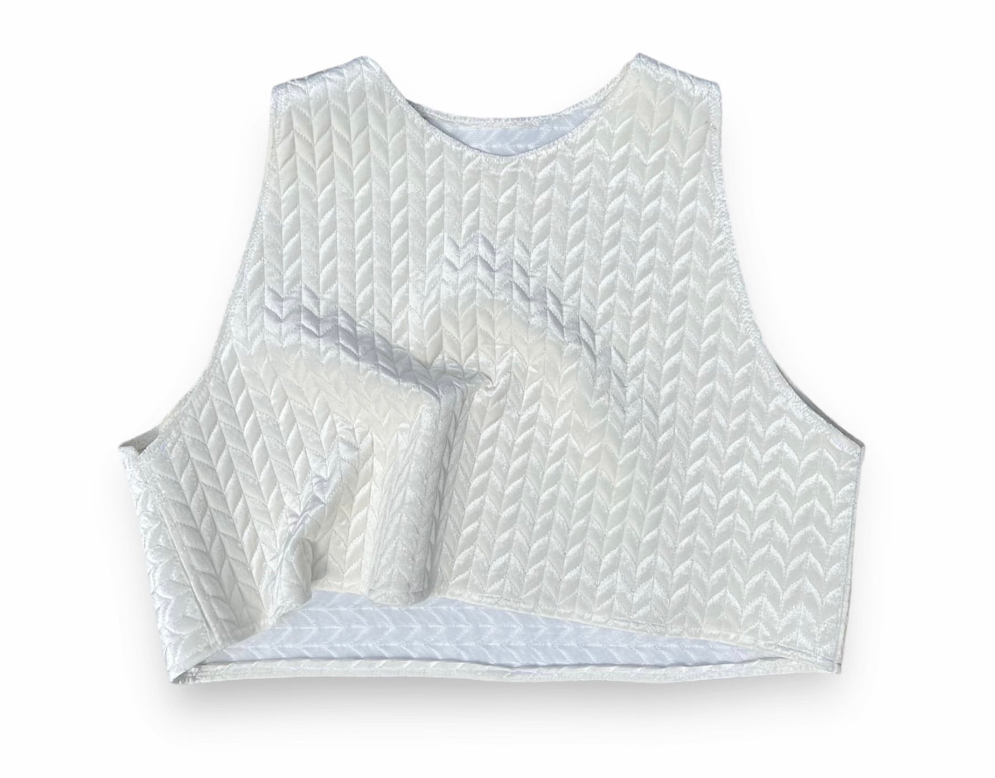 Ivory Velvet Pullover Vest