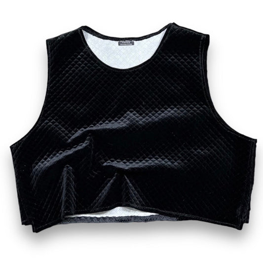 Black Velvet Pullover Vest